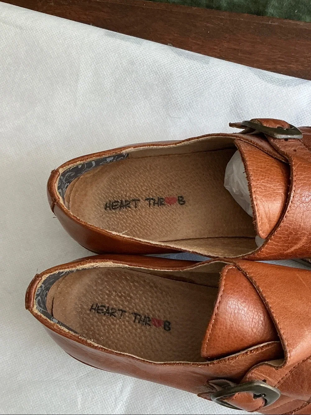 Women’s Brown Leather Buckle Loafers – Casual Everyday Flats